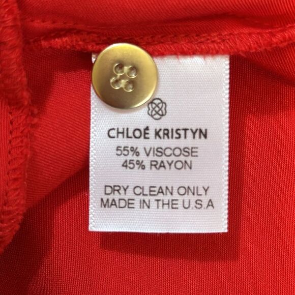 NEW CHLOE KRISTYN women’s Fallon red wrap dress size S - Picture 12 of 15
